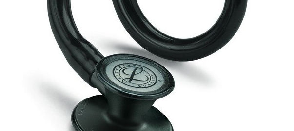 3M Littmann Cardiology III Stethoscope, Black Plated Chestpiece and Eartubes, Black Tube, 27 inch, 3131BE